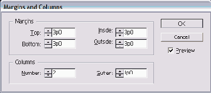   Margins and Columns   